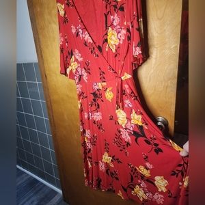 OLD NAVY Flared Short Sleeve Floral with Bow